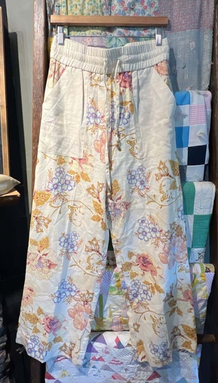 House of Harlow 1960 Floral Print Wide Leg Pants